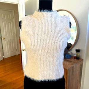 Fuzzy, blush colored sweater tank. Worn once, excellent condition.